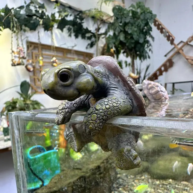 Estatua colgante de tortuga – Detalle artesanal para tu hogar y jardín 🌿
