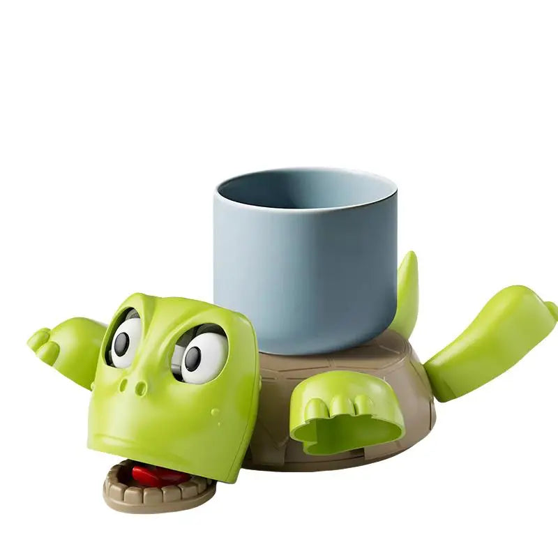 Posavasos Tortuga 3D con cara divertida – ¡El guardián de tu café! ☕