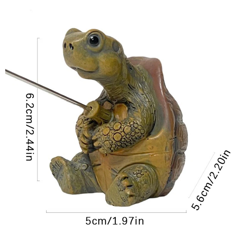 Figura de tortuga pescadora – Un toque simpático para tu jardín 🌿