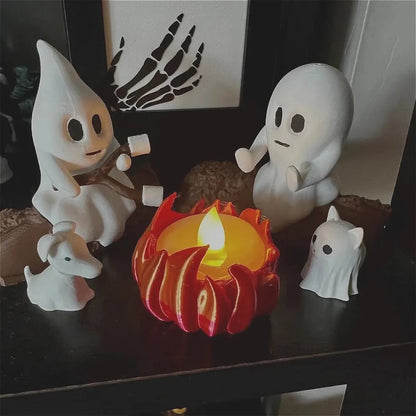 Juego de Decoración Fantasma para Fogata de Halloween 👻