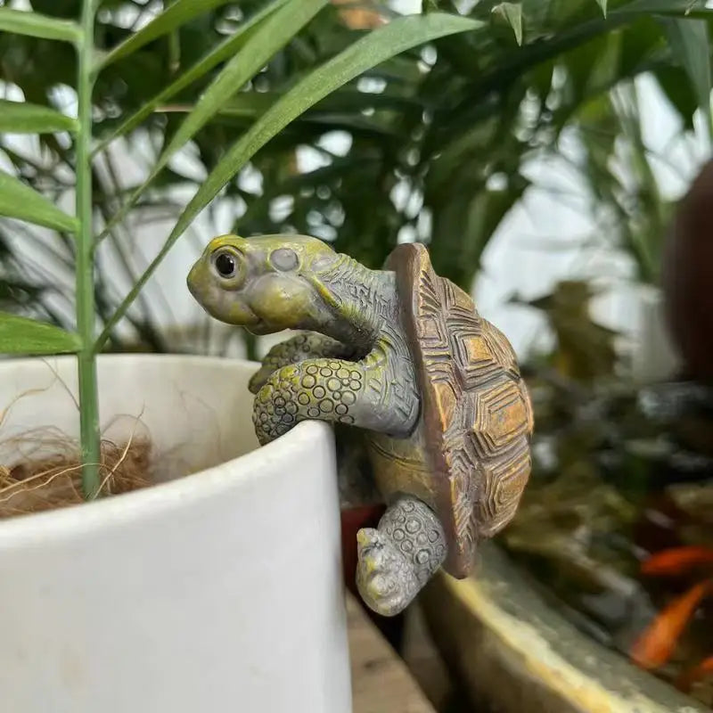 Estatua colgante de tortuga – Detalle artesanal para tu hogar y jardín 🌿