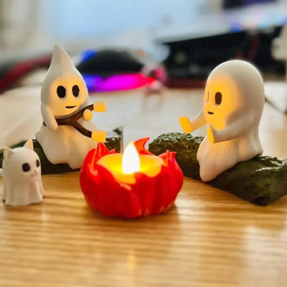 Juego de Decoración Fantasma para Fogata de Halloween 👻