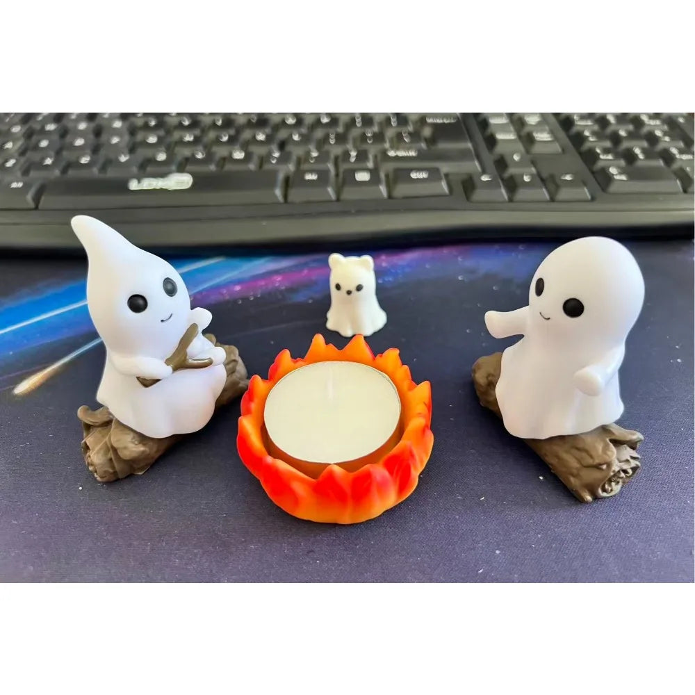Juego de Decoración Fantasma para Fogata de Halloween 👻