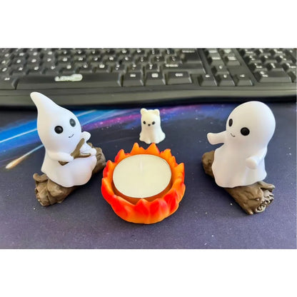 Juego de Decoración Fantasma para Fogata de Halloween 👻