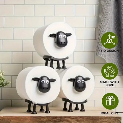 Porta rollos de papel higiénico “Oveja” – Dale humor y estilo a tu baño 🚽