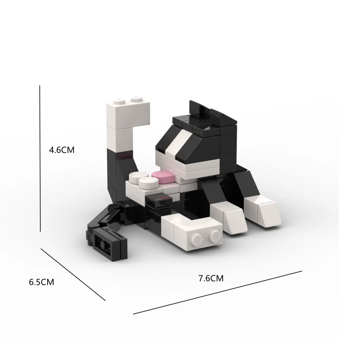 Mini bloques “Gato en piezas” – 62 piezas de diversión y creatividad