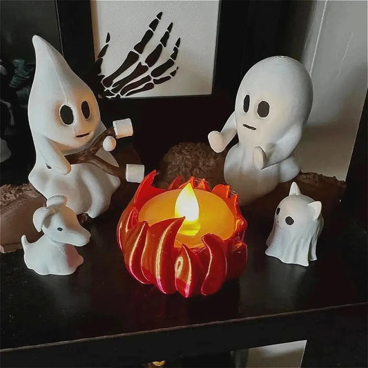 Juego de Decoración Fantasma para Fogata de Halloween 👻