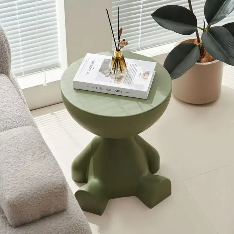 Mesa auxiliar con almacenamiento – Diseño creativo y ligero
