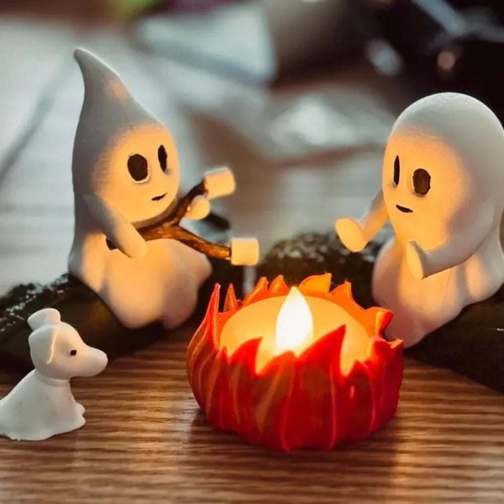 Juego de Decoración Fantasma para Fogata de Halloween 👻