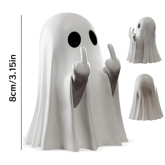 Fantasma rebelde sacando el dedo