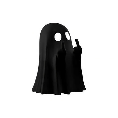 Fantasma rebelde sacando el dedo